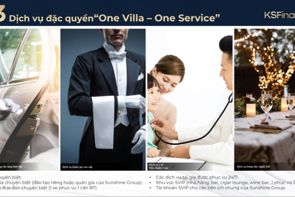 Dịch Vụ đặc Quyền One Villas One Service Dự án Sunshine Wonder Villas