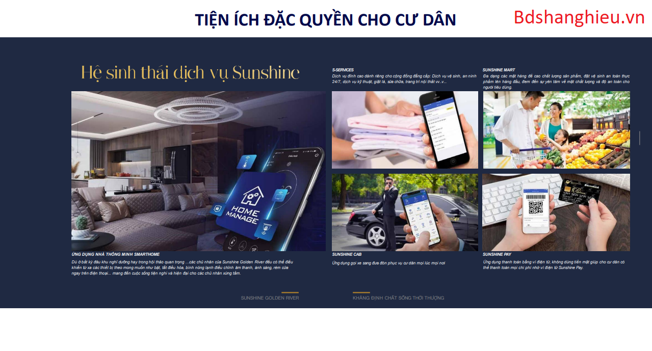 Tiện ích Dịch Vụ đặc Quyền Sunshine